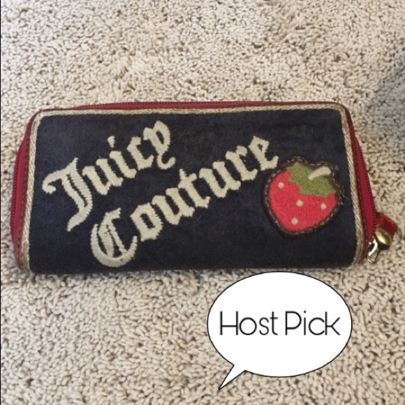 Juicy Couture Handbags - Juicy Couture strawberry zip around wallet